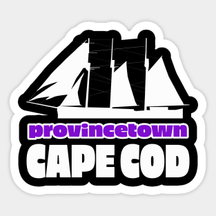 Provincetown Ship Graphic Sticker